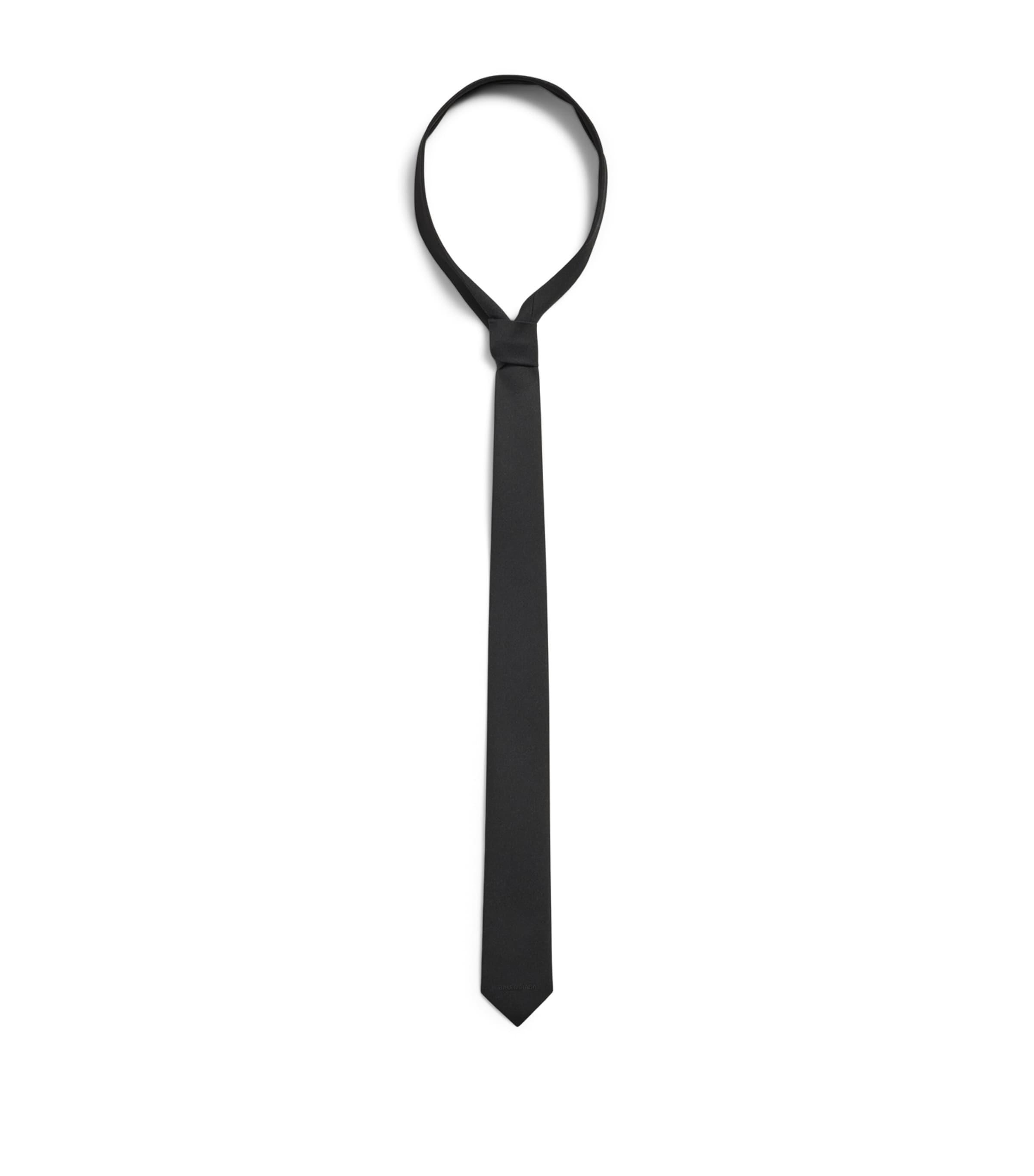Balenciaga Wool Logo Tie by BALENCIAGA