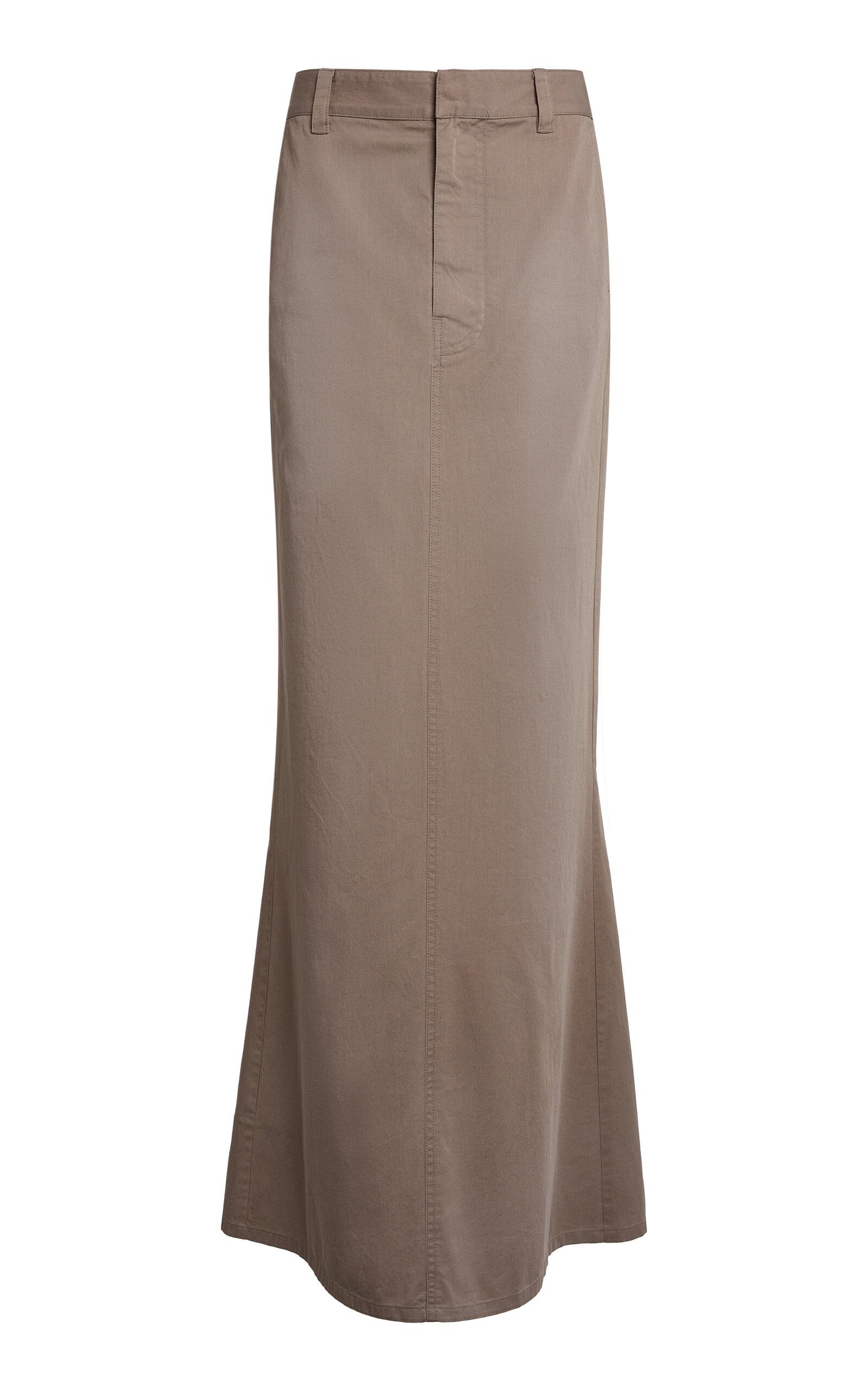 Balenciaga Workwear Cotton-Twill Maxi Skirt - Moda Operandi by BALENCIAGA