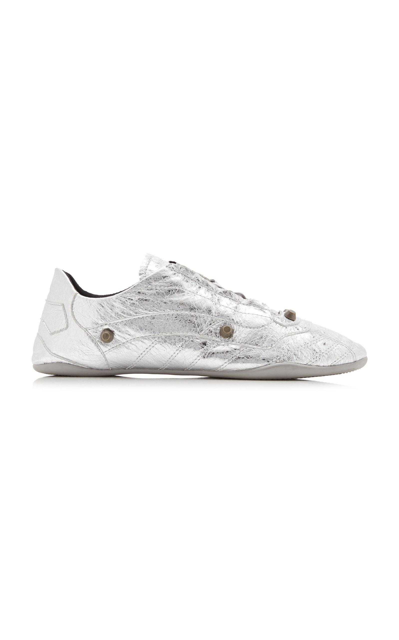 Balenciaga Zen Metallic Leather Sneakers - Moda Operandi by BALENCIAGA