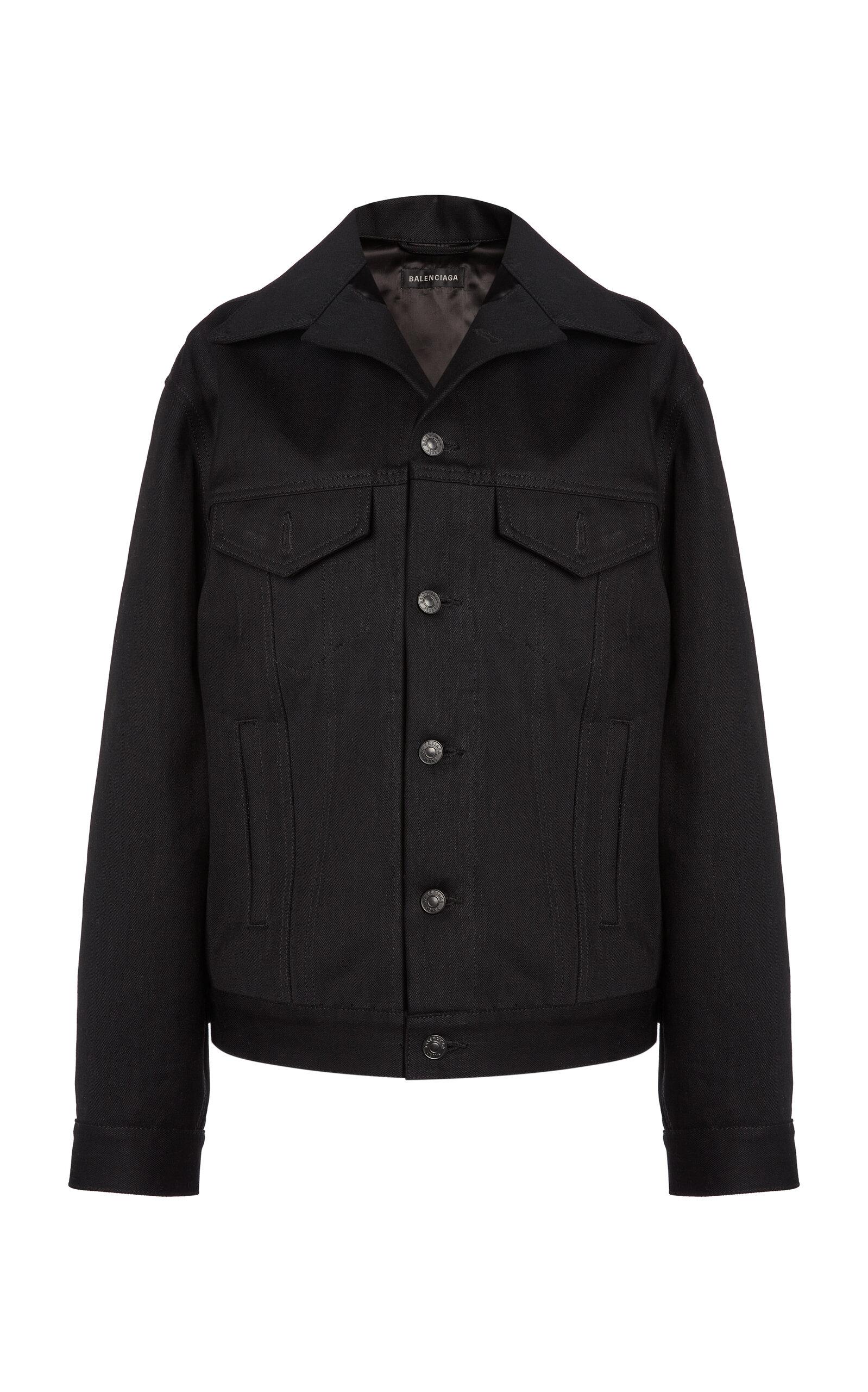 Balenciagatanding Waxed Denim Jacket - Moda Operandi by BALENCIAGA