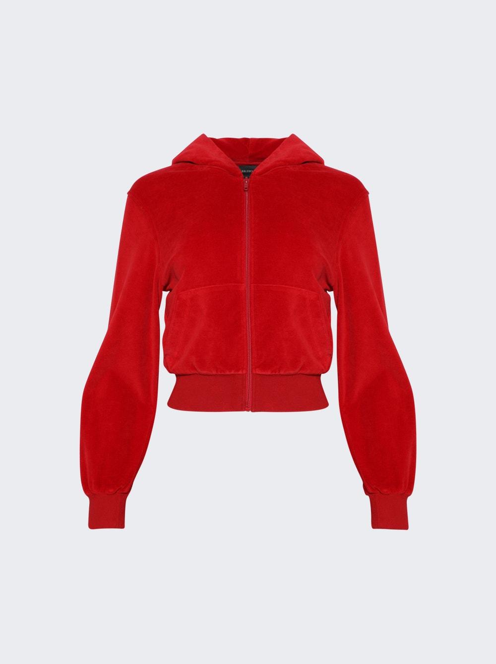 Bb Motel Fitted Zip-up Hoodie Red | The Webster by BALENCIAGA Bb Motel Fitted Zip-up Hoodie Red | The Webster by BALENCIAGA