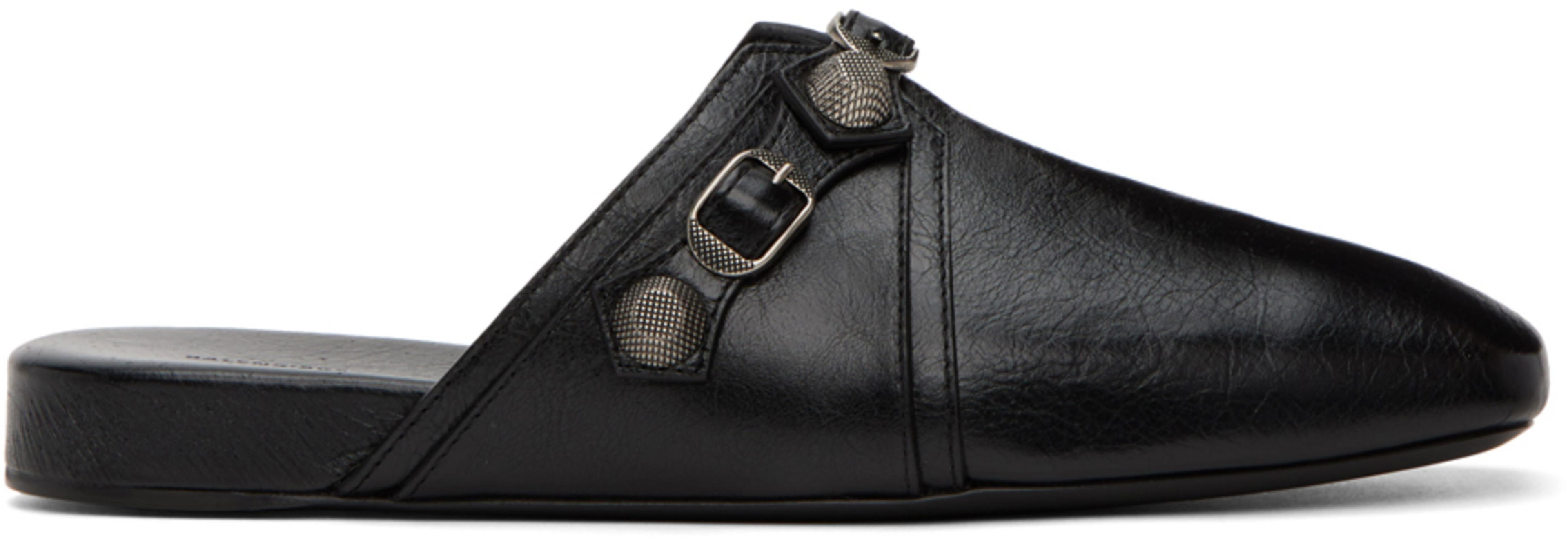 Black Cosy Cagole Slippers by BALENCIAGA