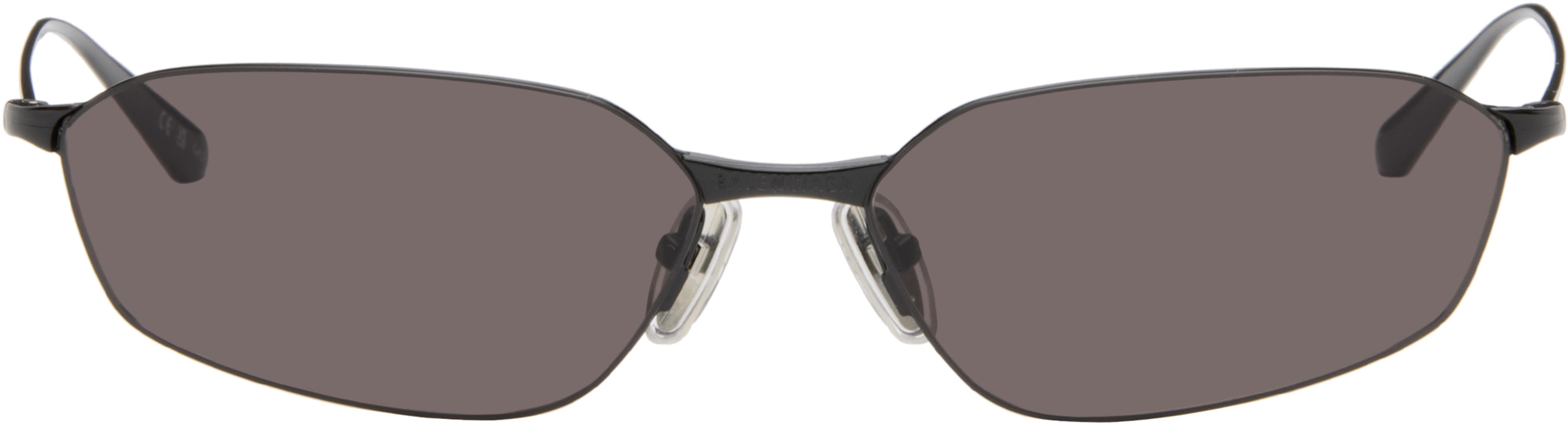 Black Engraved-Logo Sunglasses by BALENCIAGA