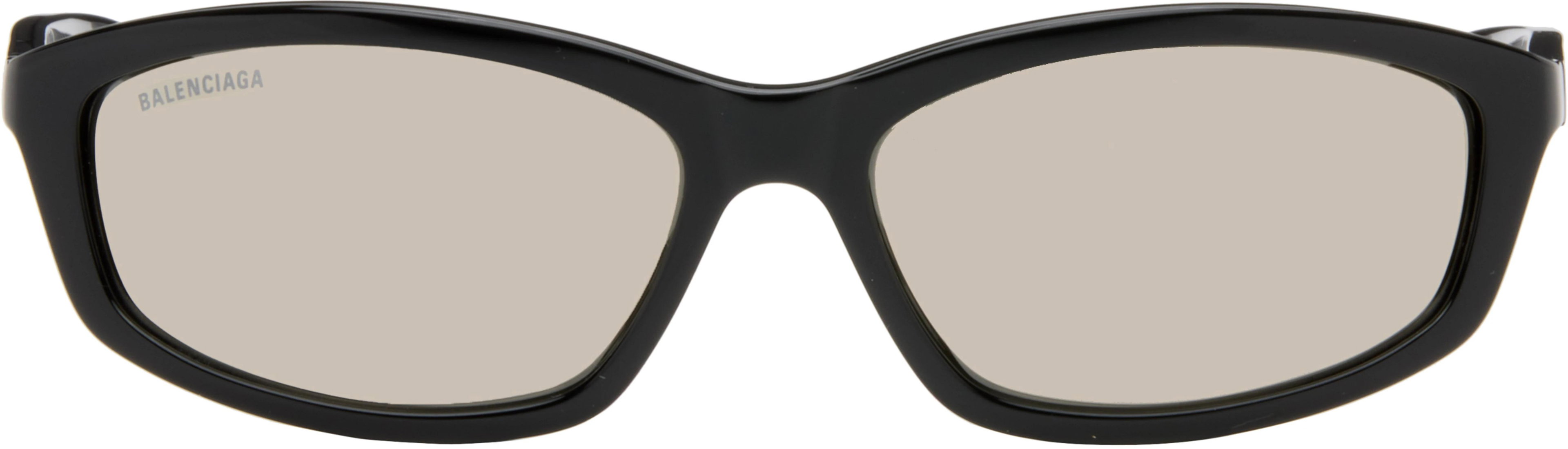 Black Mirrored Sunglasses by BALENCIAGA