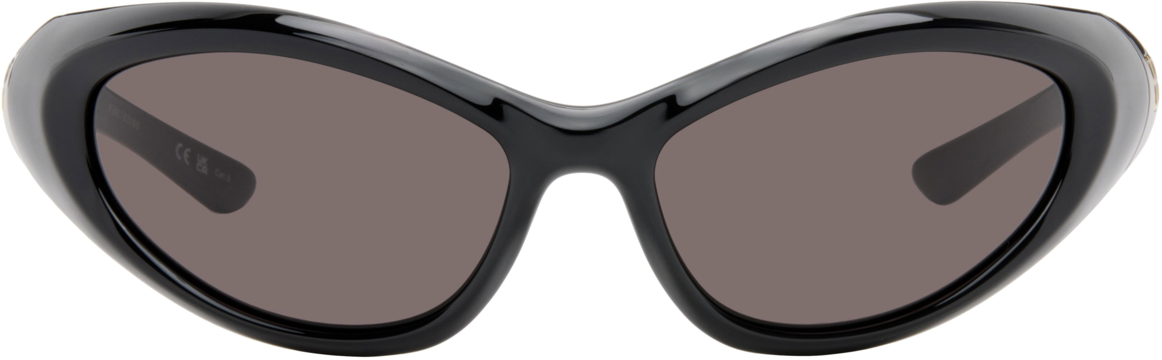 Black Oval Sunglasses by BALENCIAGA