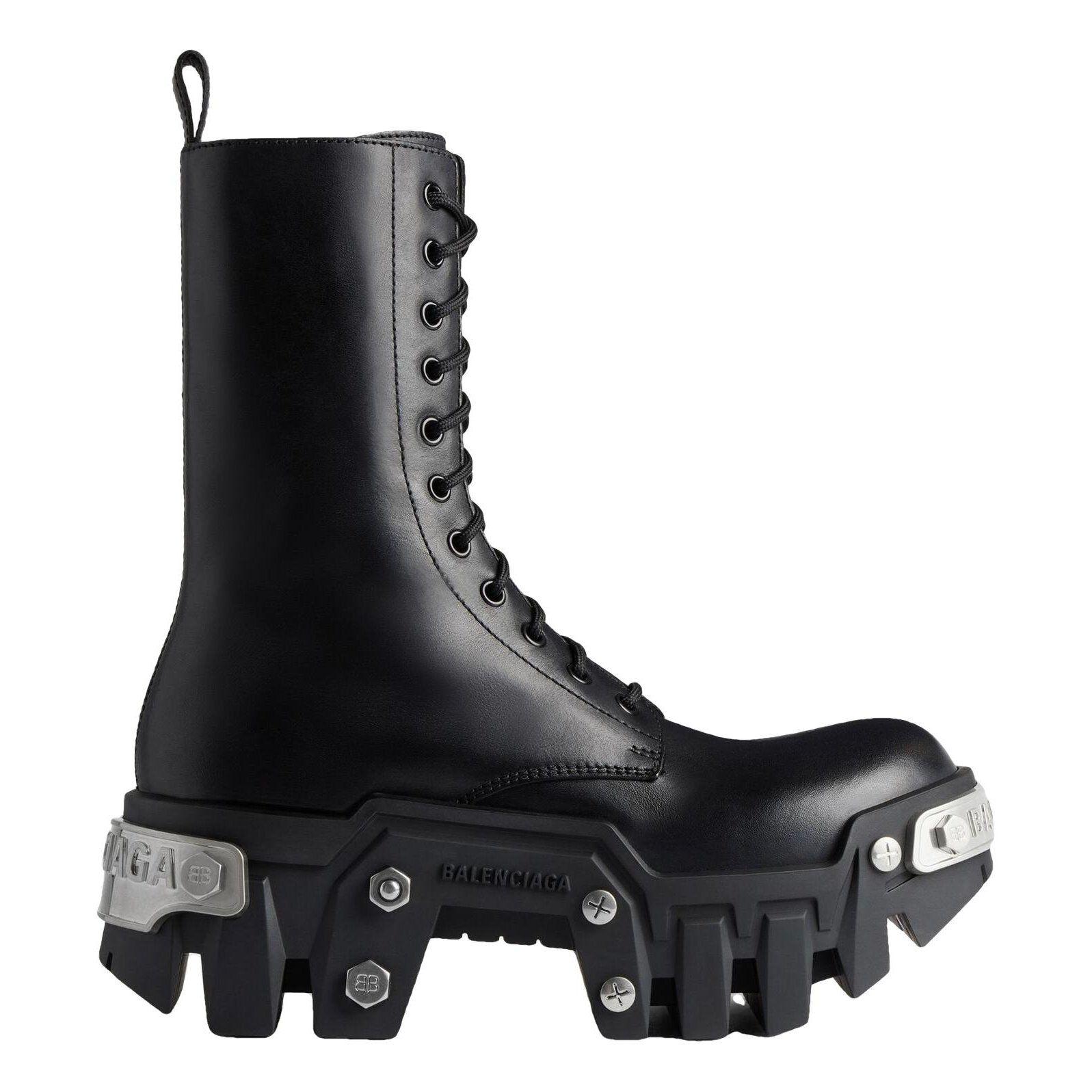Bulldozer leather boots by BALENCIAGA