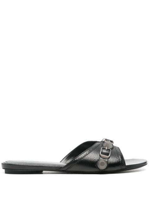Cagole leather sandals by BALENCIAGA