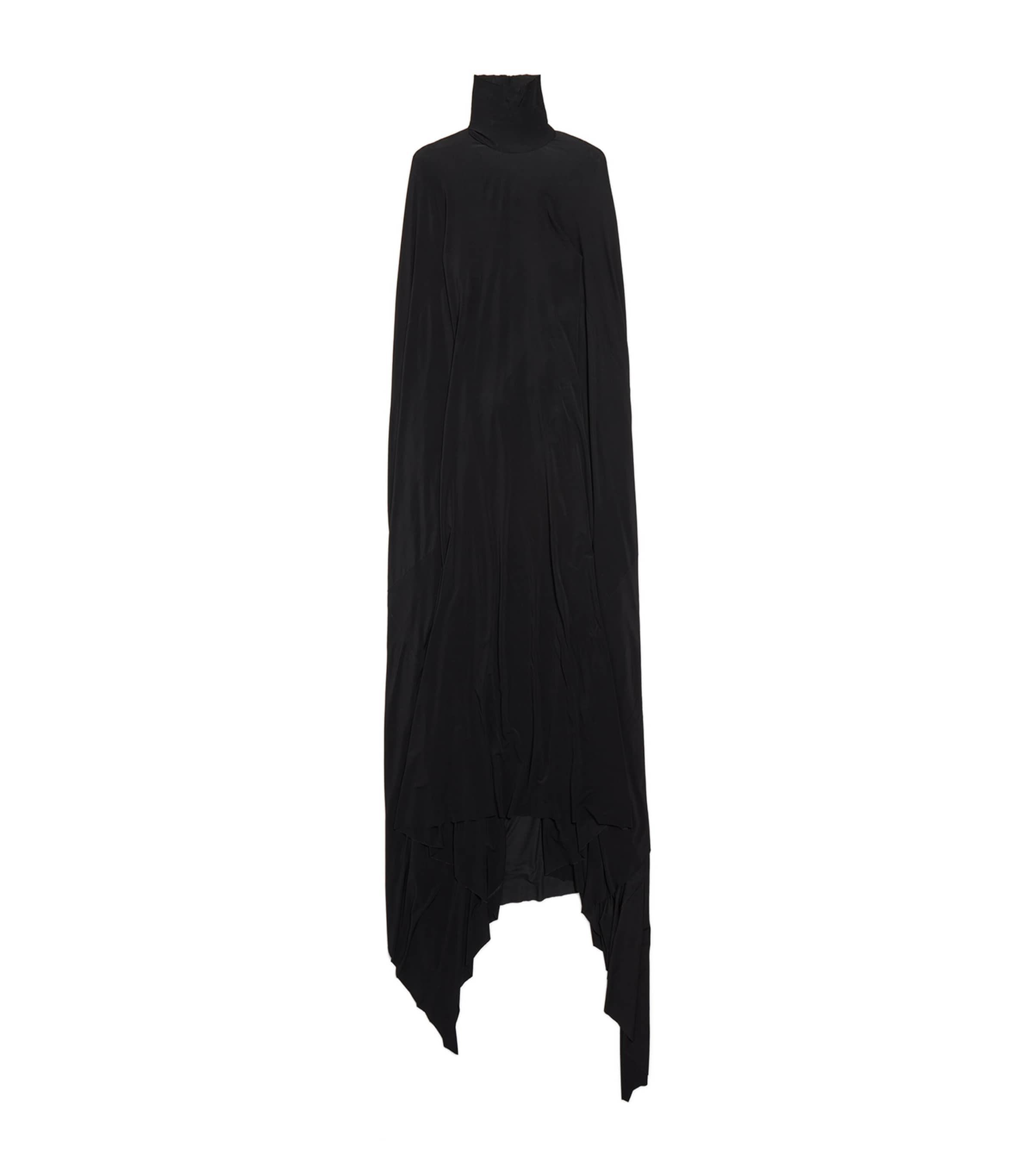 Cape-Sleeve Maxi Dress by BALENCIAGA