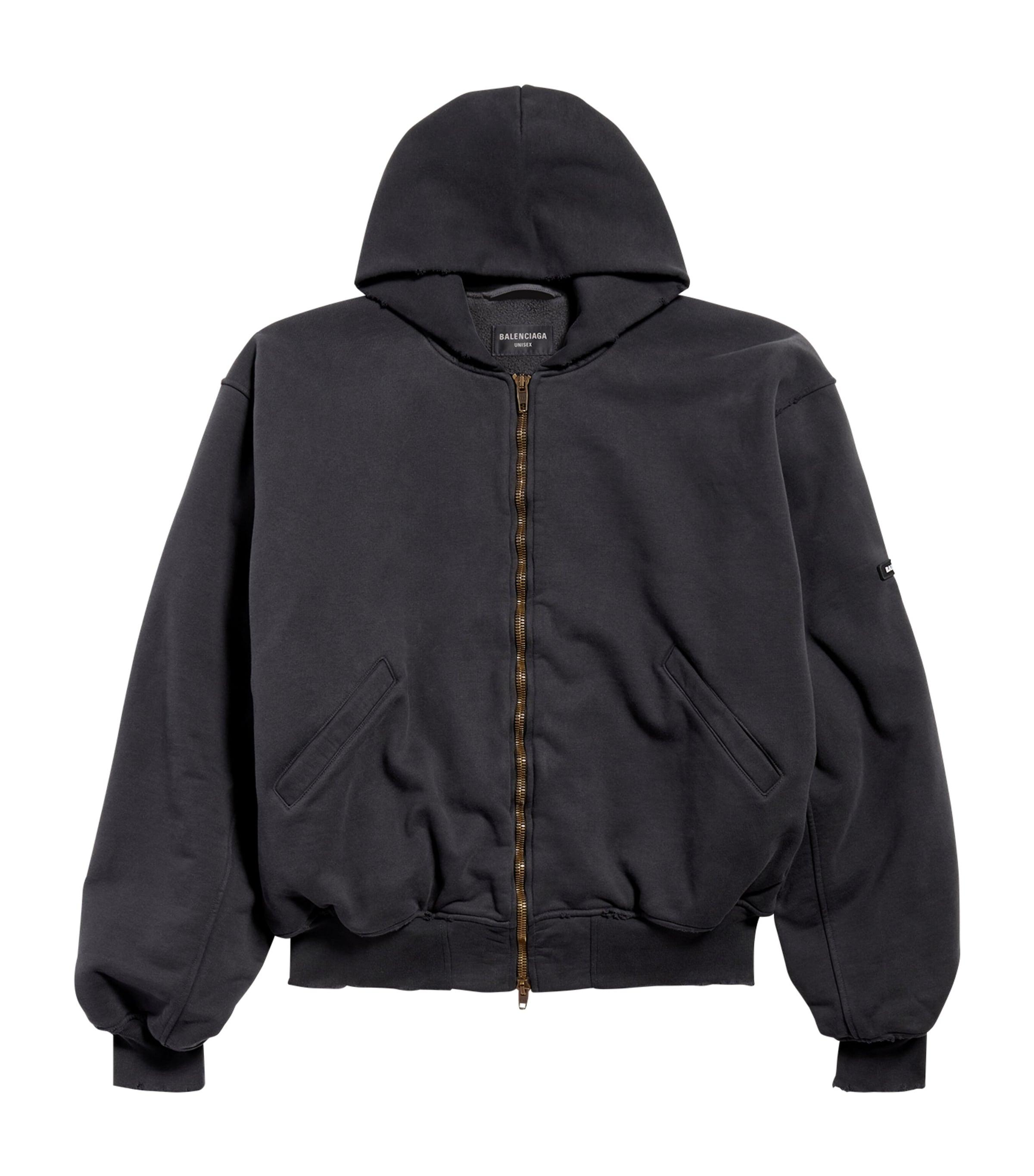 Cotton Hooded Bomber Jacket by BALENCIAGA