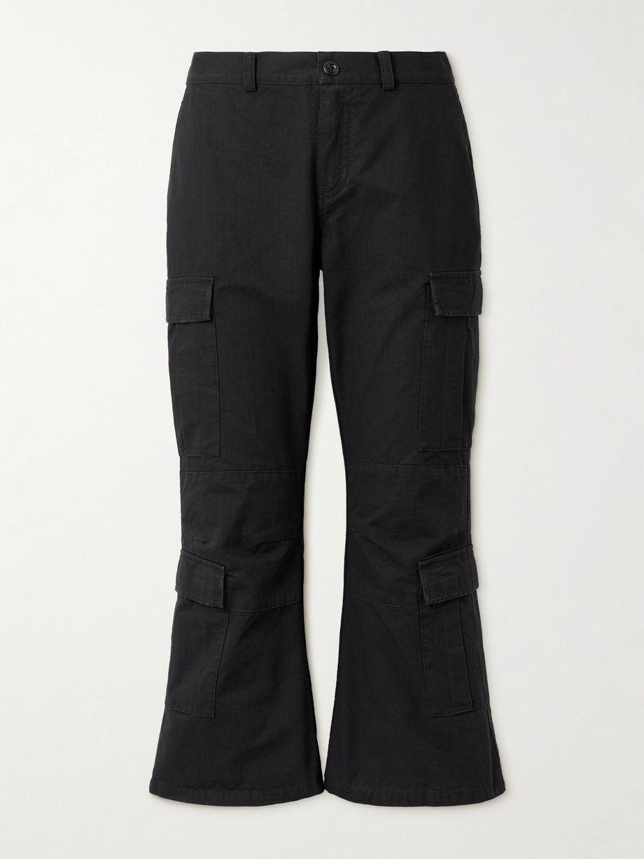 Cropped paneled cotton-ripstop flared cargo pants by BALENCIAGA
