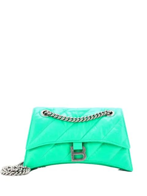 Crush Chain Flap Bag Quilted Crushed Calfskin Small shoulder bag by BALENCIAGA Crush Chain Flap Bag Quilted Crushed Calfskin Small shoulder bag by BALENCIAGA
