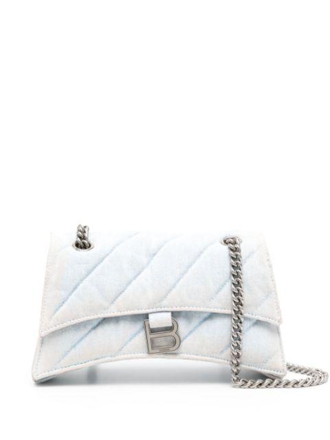 Crush denim shoulder bag by BALENCIAGA
