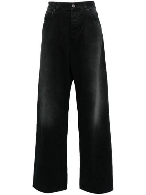 Denim Size Sticker mid-rise wide-leg jeans by BALENCIAGA
