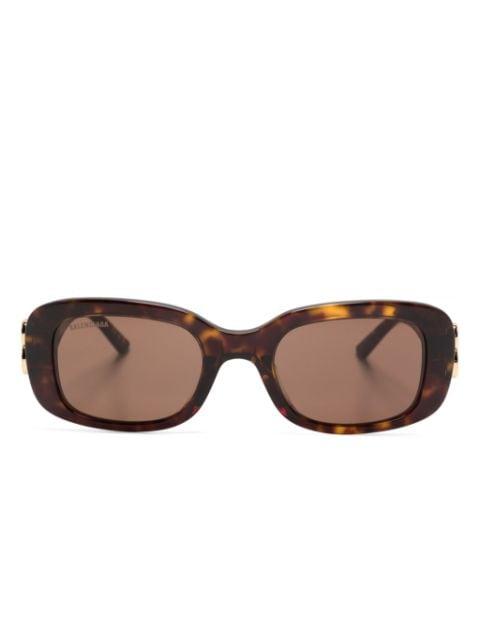 Dinasty tortoiseshell rectangle-frame sunglasses by BALENCIAGA