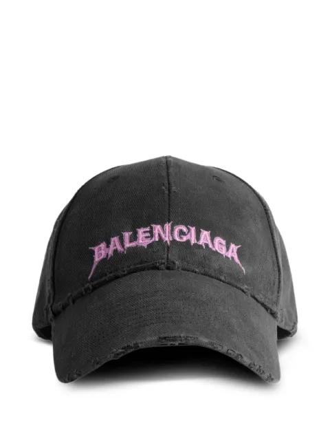 Diy distressed logo cap by BALENCIAGA