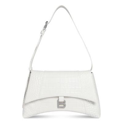 Downtown Mini Shoulder Bag Crocodile Embossed by BALENCIAGA