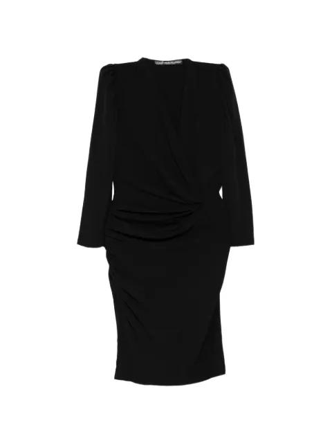 Draped Asymmetric Midi Dress by BALENCIAGA 