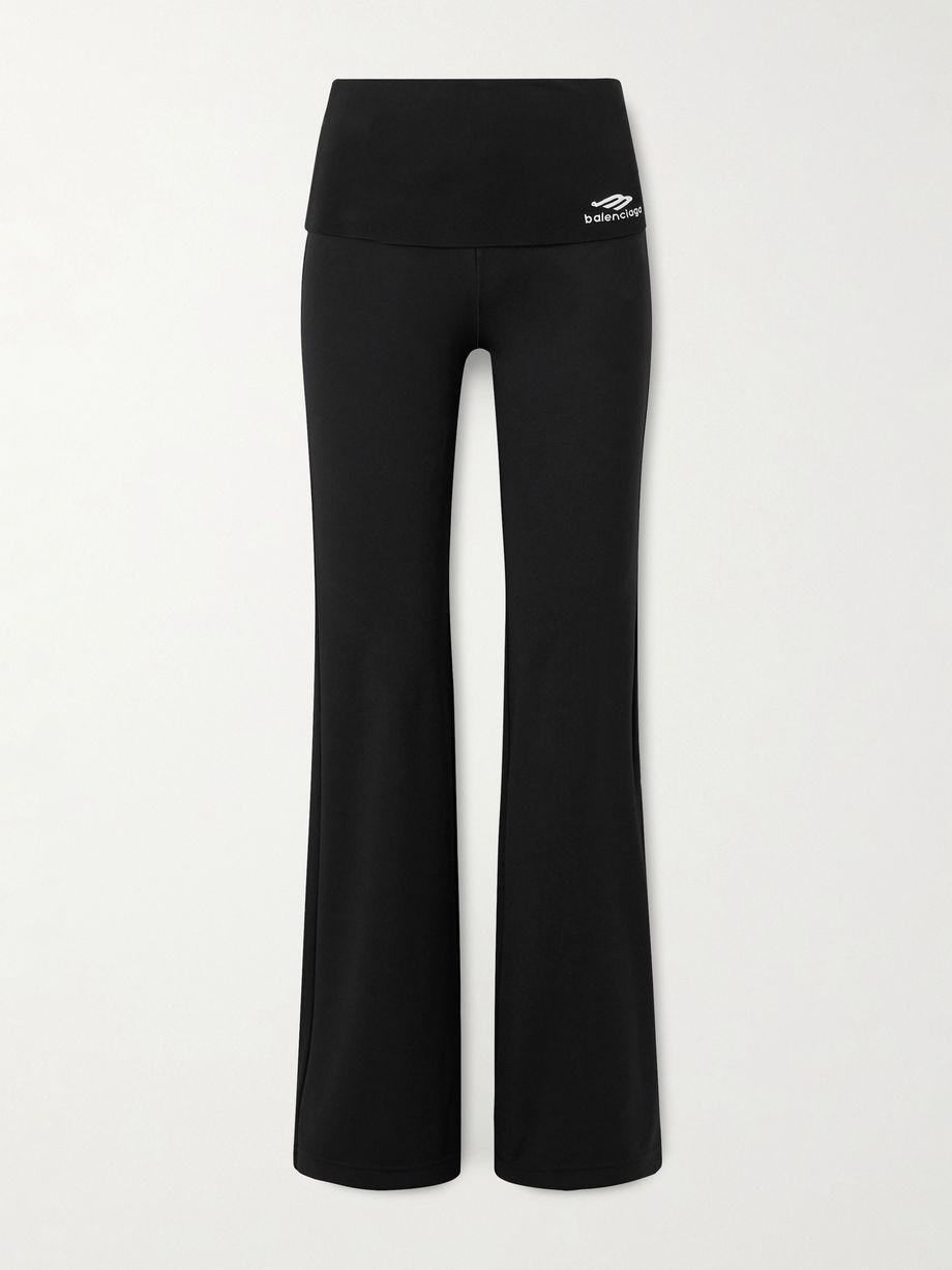 Embroidered jersey flared leggings by BALENCIAGA