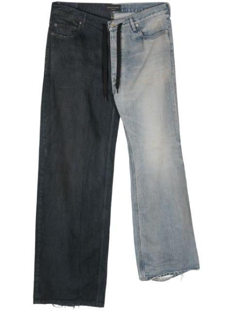 Fifty-Fifty distressed loose-fit jeans by BALENCIAGA