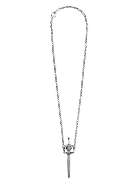 Goth Sword pendant necklace by BALENCIAGA