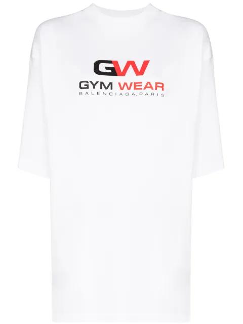 Gym Wear logo-print T-shirt by BALENCIAGA