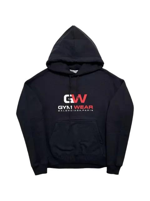 Gym Wear logo-print hoodie by BALENCIAGA