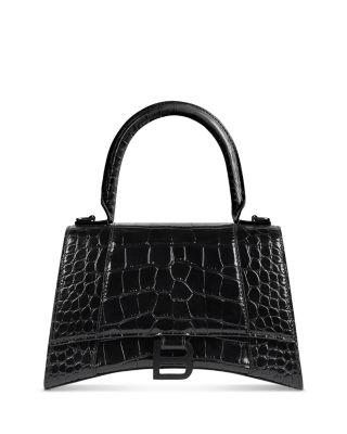 Hourglass Handbag Crocodile Embossed by BALENCIAGA