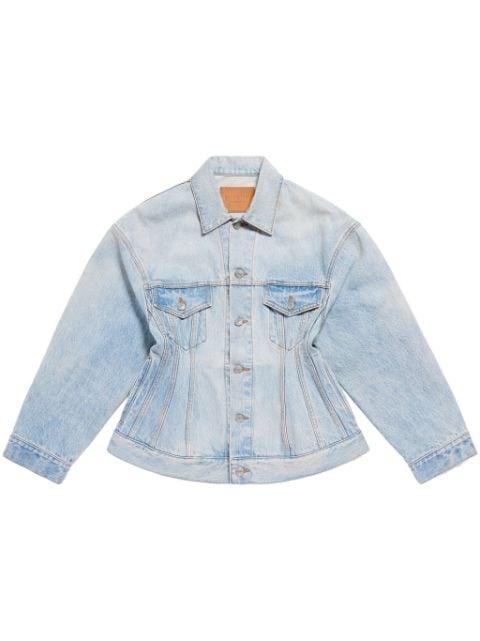 Hourglass denim jacket by BALENCIAGA