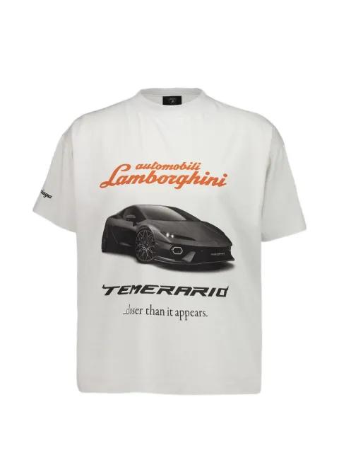 Lamborghini-print T-shirt by BALENCIAGA