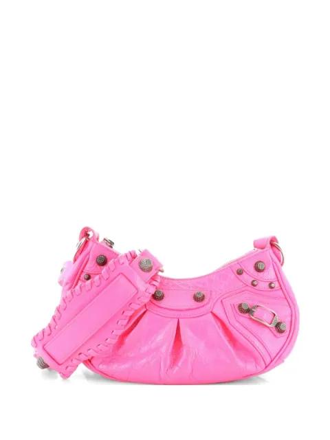 Le Cagole Giant Studs Shoulder Bag Leather XS hobo bag by BALENCIAGA 