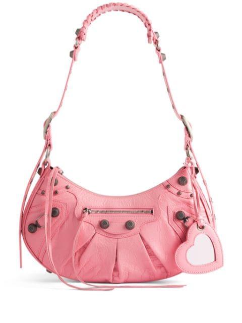 Le Cagole S leather shoulder bag by BALENCIAGA