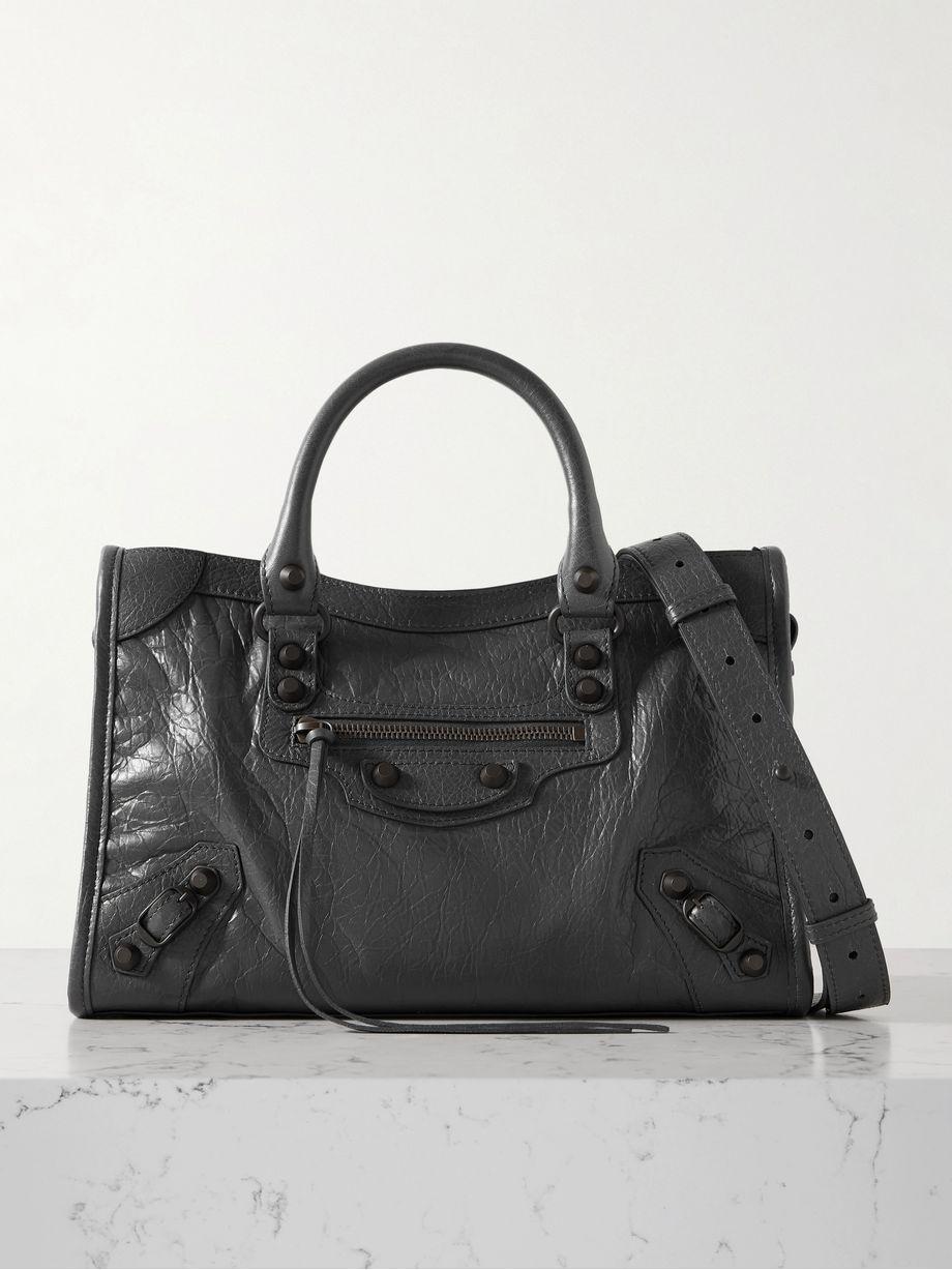 Le City small embellished textured-leather tote by BALENCIAGA