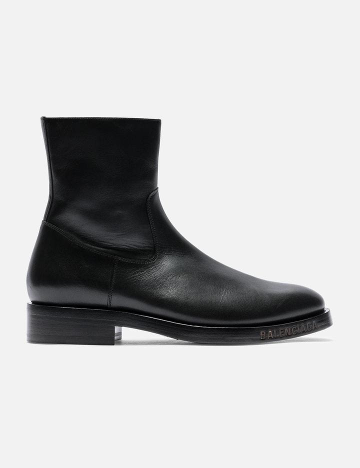Leather Zipper Boots by BALENCIAGA
