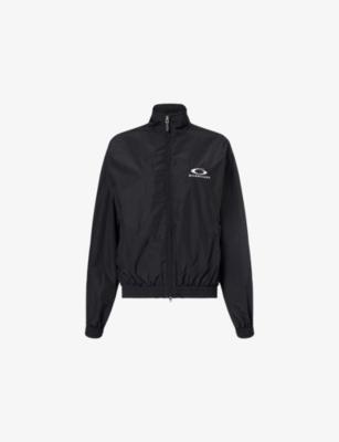 Logo-Embroidered Cotton-Blend Track Jacket by BALENCIAGA