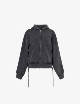 Loop Sports Icon Lace-Up Cotton Hoody by BALENCIAGA
