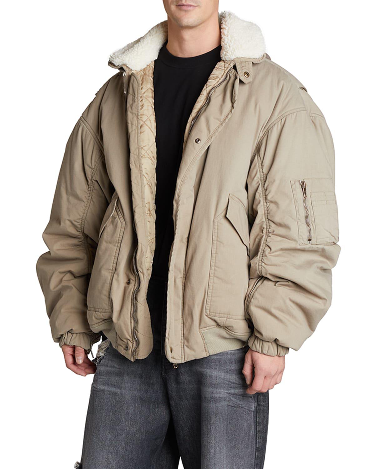 Oversized Bomber Balenciaga Bomber Jacket Mens Hooded Oversize