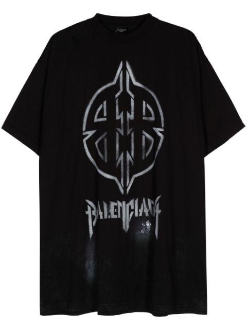 Metal BB Stencil cotton T-shirt by BALENCIAGA