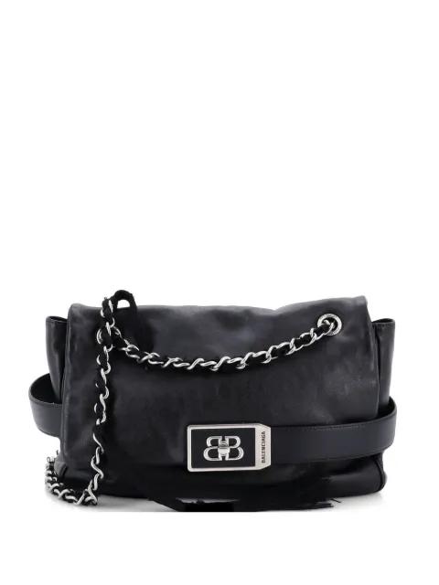 Modu Chain Flap Bag Leather Medium shoulder bag by BALENCIAGA 