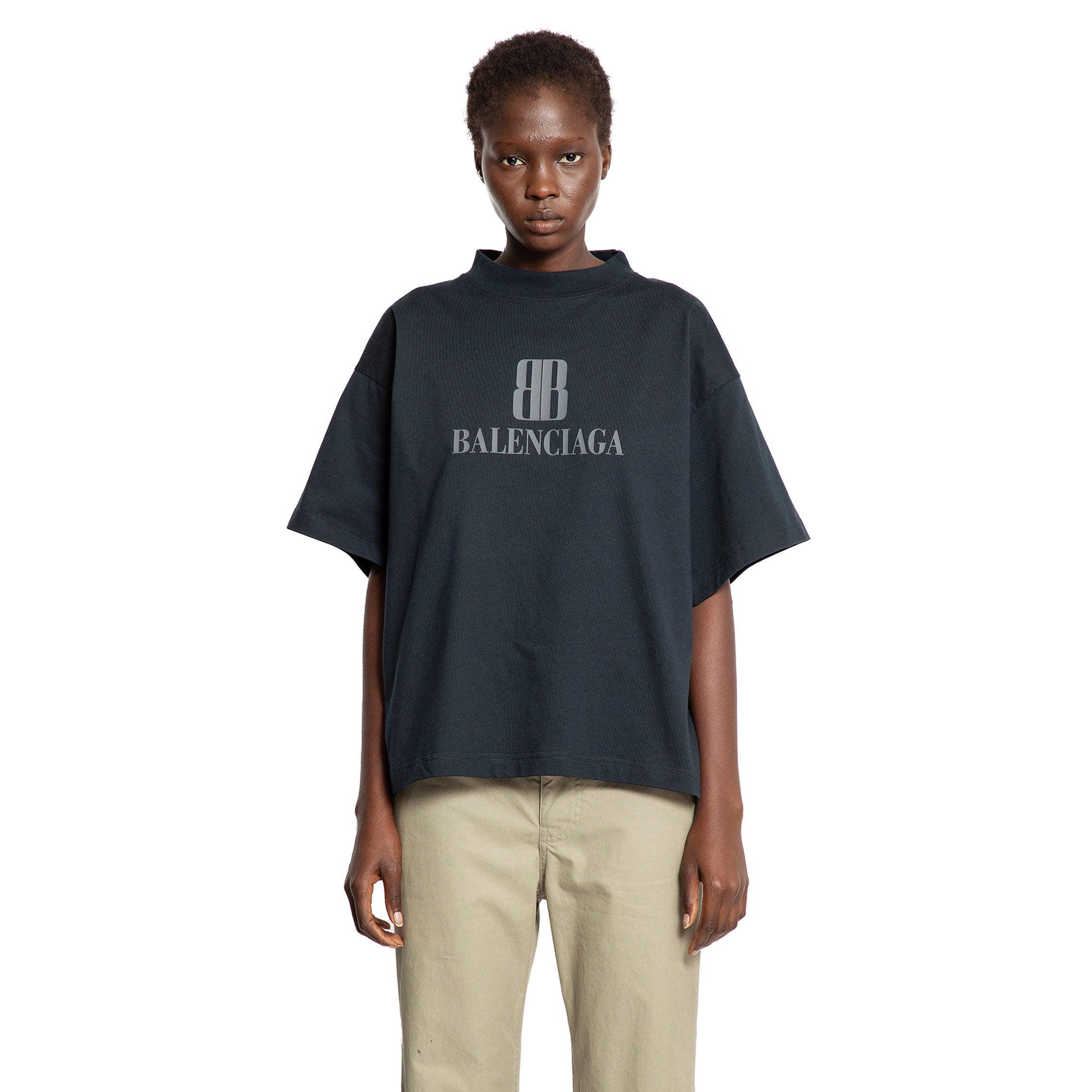 Nano BB Cropped T-Shirt by BALENCIAGA