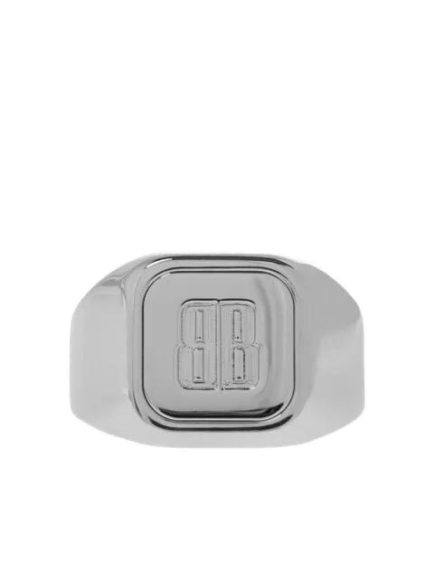 Nano Signet logo-detail ring by BALENCIAGA