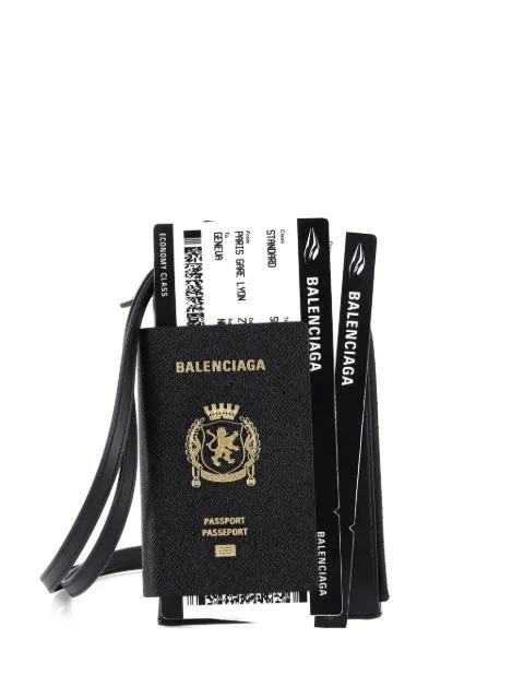 Passport Phone Holder Printed Leather crossbody bag by BALENCIAGA Passport Phone Holder Printed Leather crossbody bag by BALENCIAGA
