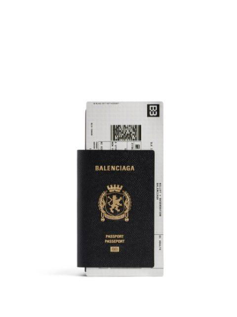 Passport leather wallet by BALENCIAGA