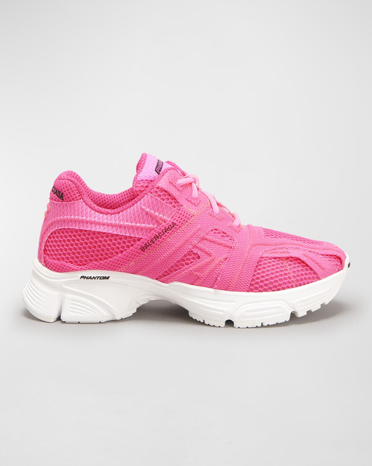 Phantom Monocolor Mesh Trainer Sneakers by BALENCIAGA Phantom Monocolor Mesh Trainer Sneakers by BALENCIAGA