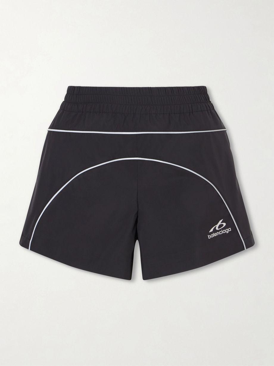 Piped shell shorts by BALENCIAGA