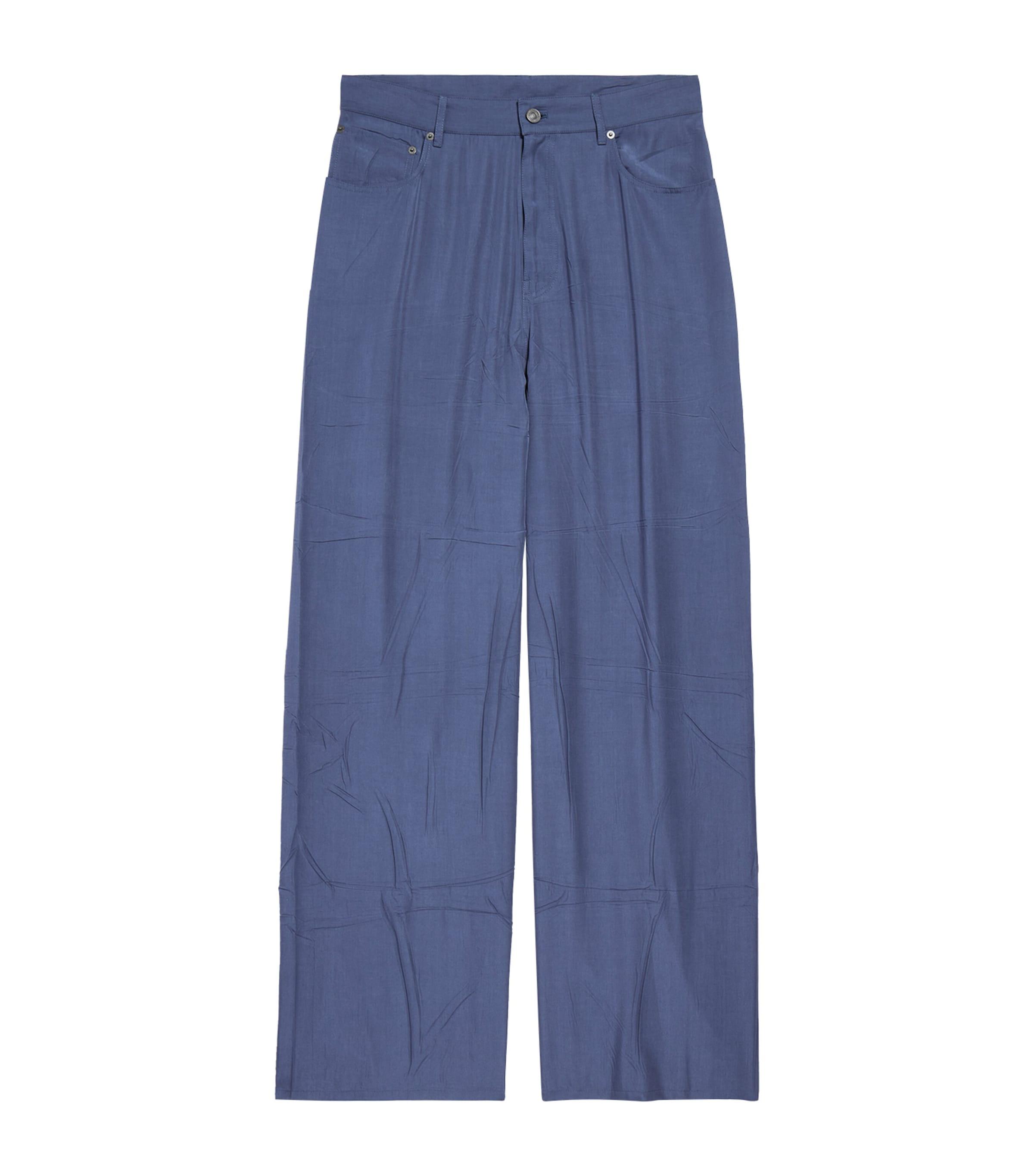Poplin Wide-Leg Trousers by BALENCIAGA
