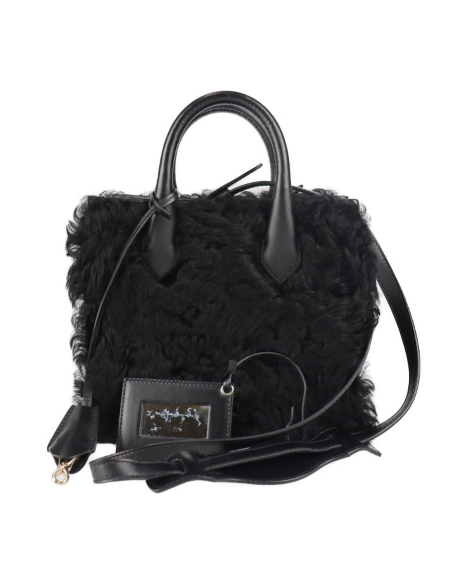 Preloved Shearling Tote Bag with Card Holder Women - Black Handbags by BALENCIAGA