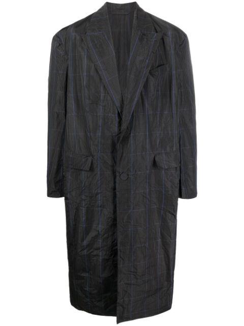 Prince of Wales check trench coat by BALENCIAGA
