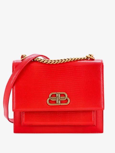 Sharp Shoulder Bag Lizard Embossed Leather Small crossbody bag by BALENCIAGA 