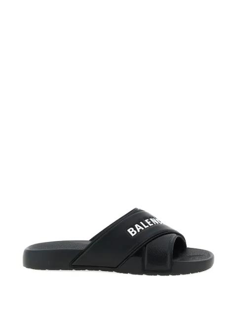 Sporty Pool embossed slides by BALENCIAGA