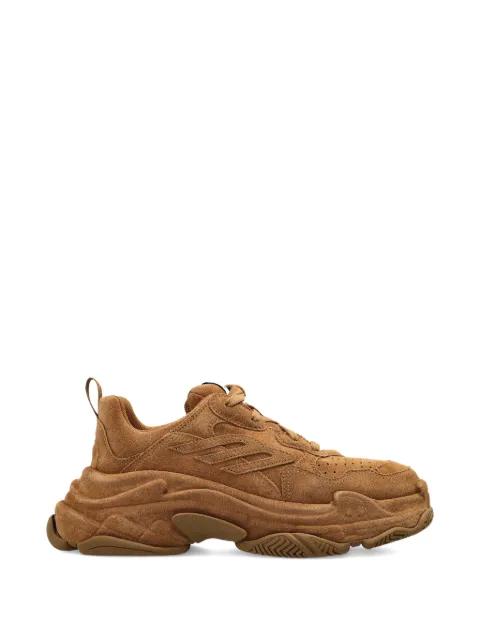 Triple S suede sneakers by BALENCIAGA